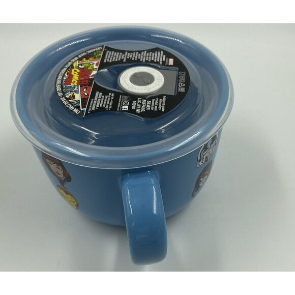 MARVEL COMICS AVENGERs 24oz Coffee / Soup Mug with High Quality Pressure Lid N01 - Picture 2 of 9